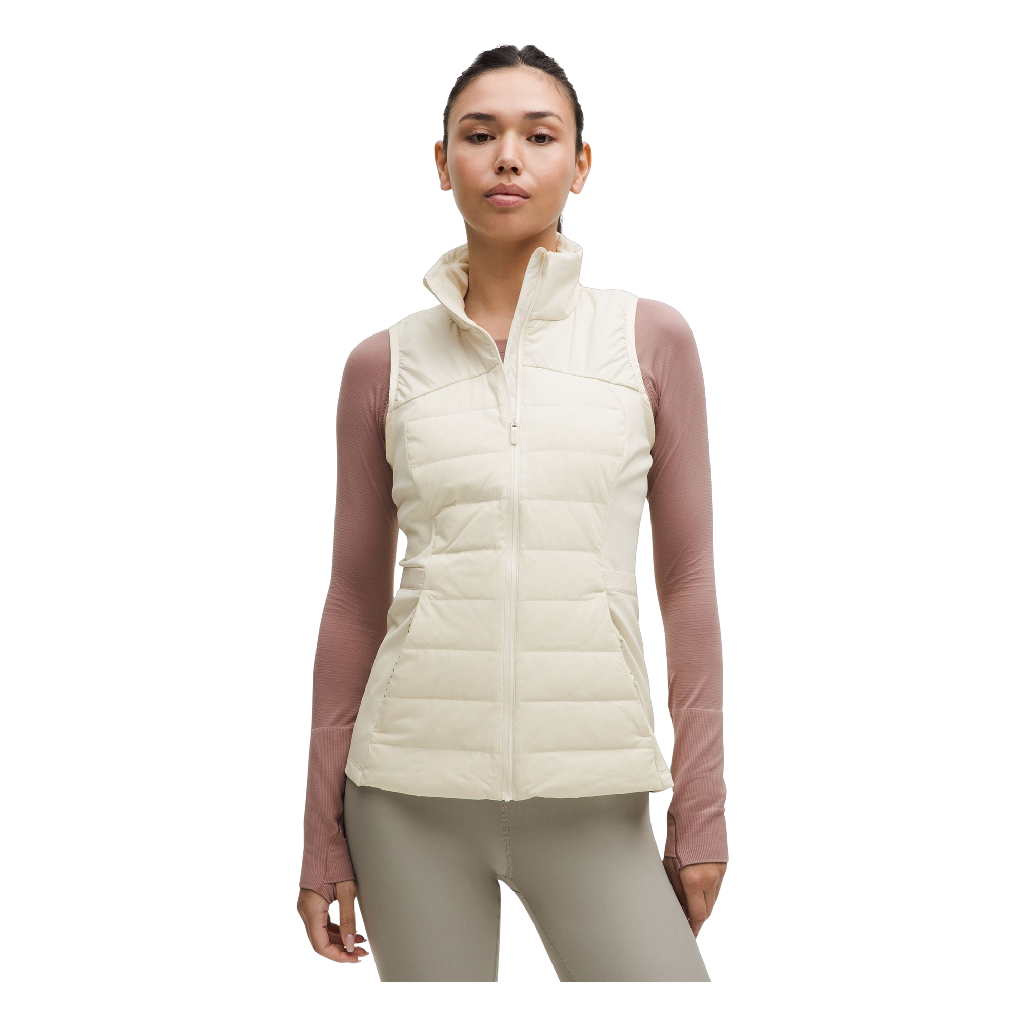 womensdownvest.LightIvory